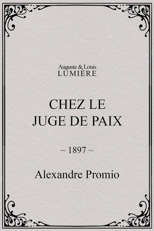 Chez le juge de paix 1897 official movie poster