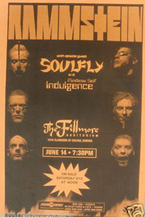 Rammstein: Live at Electric Factory (June 2, 1999) 1999 official movie poster