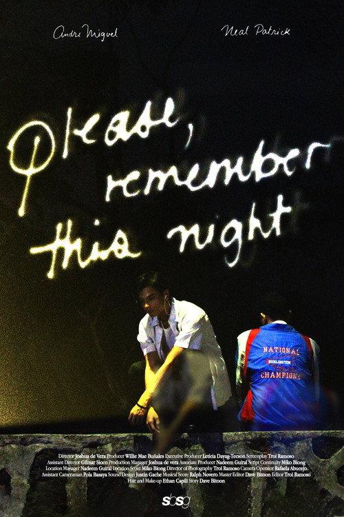 please, remember this night 2023 official movie poster