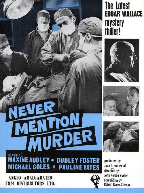Never Mention Murder 1965 official movie poster