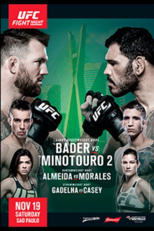UFC Fight Night 100: Bader vs. Nogueira 2 2016 official movie poster
