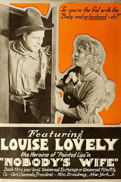 Nobody's Wife 1918 official movie poster