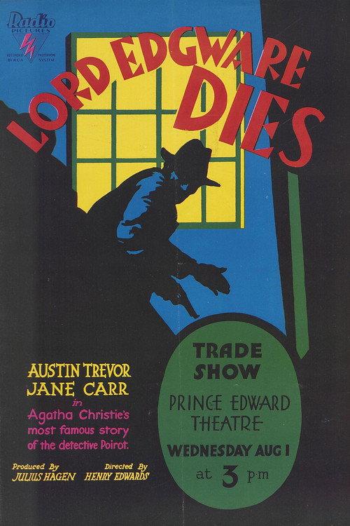 Lord Edgware Dies 1934 official movie poster
