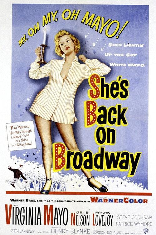She's Back on Broadway 1953 official movie poster
