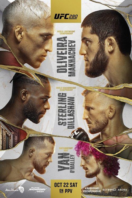 UFC 280: Oliveira vs. Makhachev 2022 official movie poster