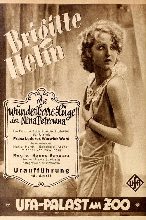 The Wonderful Lies of Nina Petrovna 1929 official movie poster