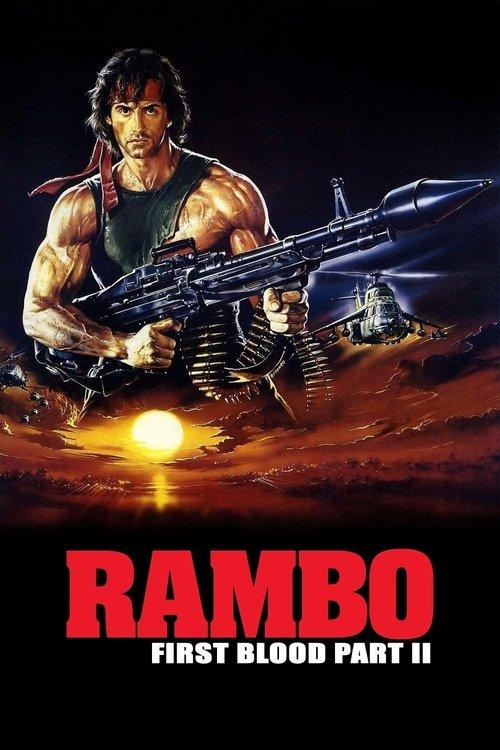 Rambo: First Blood Part II 1985 official movie poster