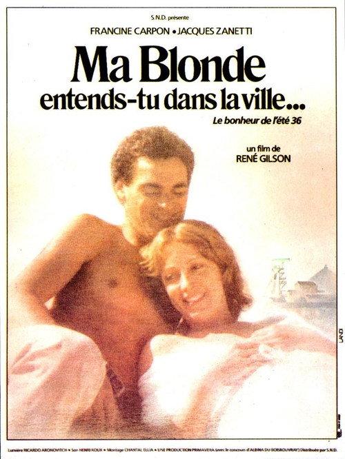 Ma blonde, entends-tu dans la ville? 1980 official movie poster