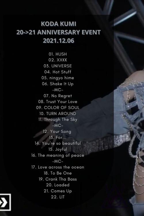 KODA KUMI 20TH-21ST ANNIVERSARY EVENT 2021 official movie poster