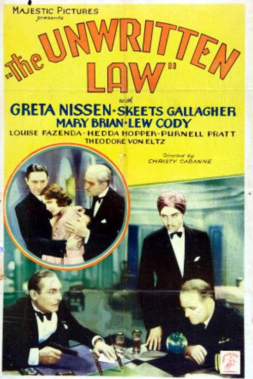 The Unwritten Law 1932 official movie poster