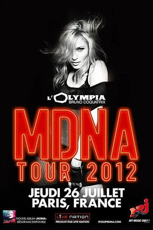 Madonna: Live at Paris Olympia 2012 official movie poster
