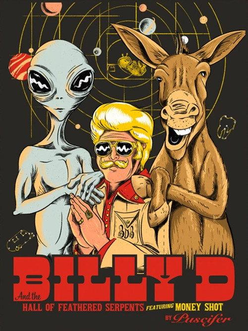 Billy D and the Hall of Feathered Serpents featuring Money Shot by Puscifer 2021 official movie poster