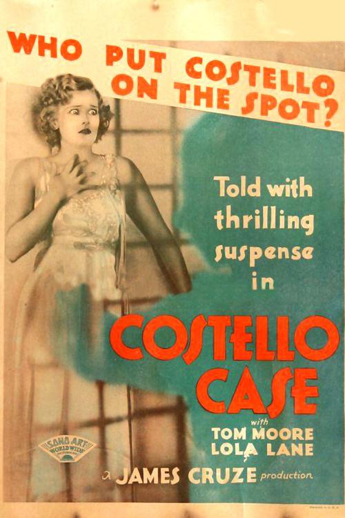 The Costello Case 1930 official movie poster