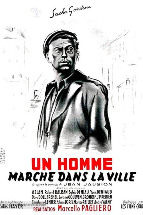 A Man Walks in the City 1950 official movie poster