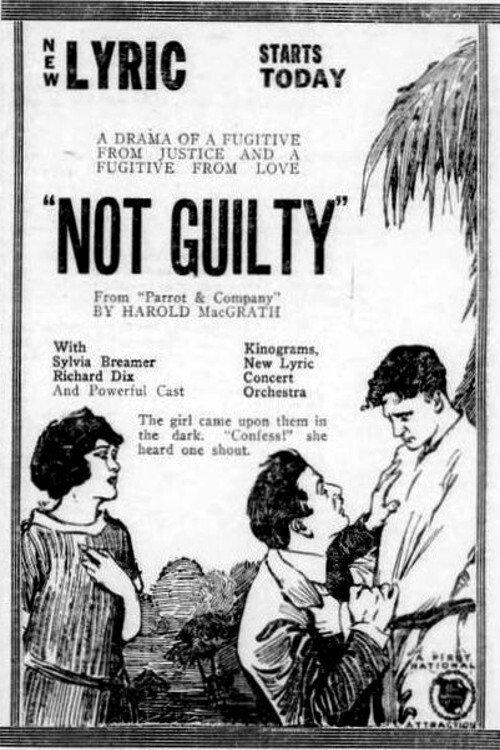 Not Guilty 1921 official movie poster