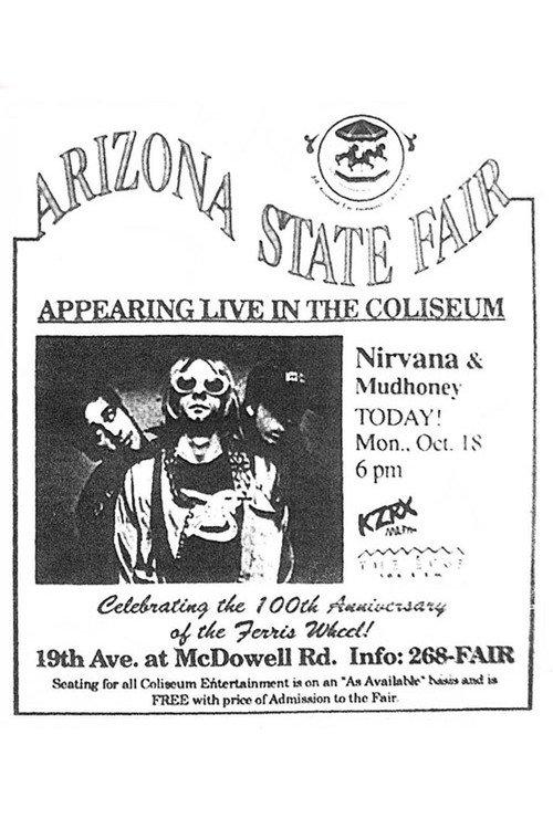 Nirvana: Veterans Memorial Coliseum Phoenix, Az 1993 official movie poster