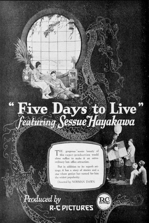 Five Days to Live 1922 official movie poster