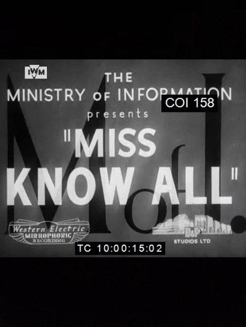 Miss Knowall 1940 official movie poster