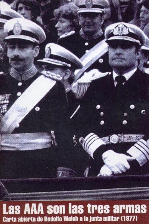 Las AAA son las tres armas: Carta abierta de Rodolfo Walsh a la junta militar 1979 official movie poster
