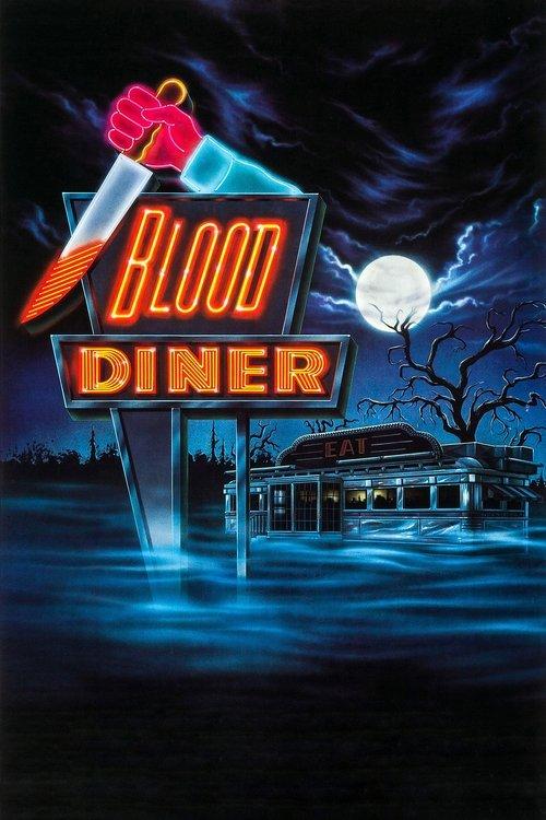Blood Diner 1987 official movie poster