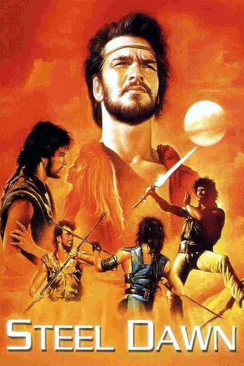 Steel Dawn 1987 official movie poster