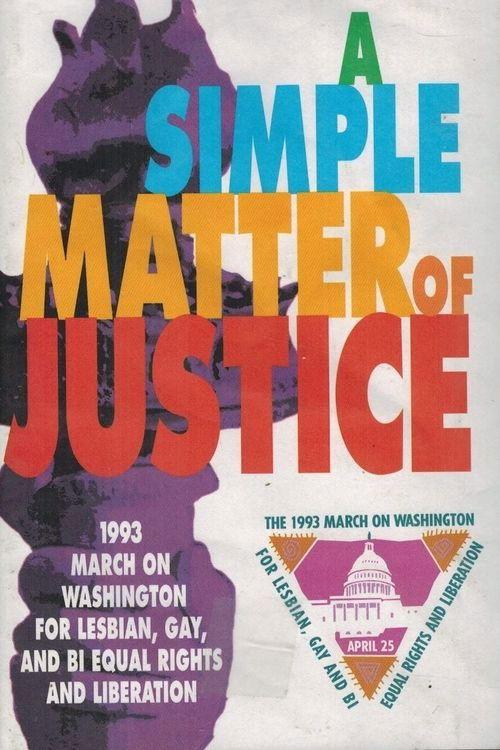 A Simple Matter of Justice 1993 official movie poster