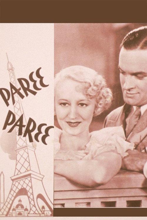 Paree, Paree 1934 official movie poster