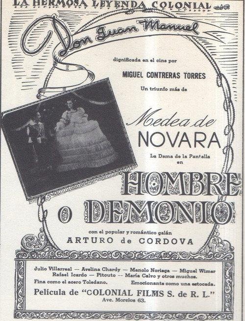 Hombre o demonio 1940 official movie poster