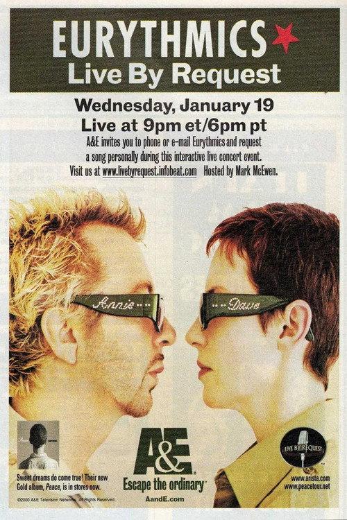 Eurythmics Live By Request 2000 official movie poster