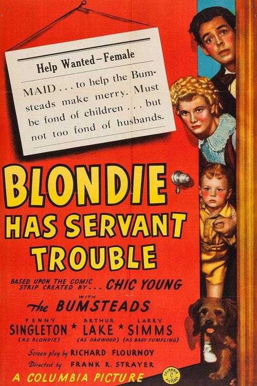 Blondie Has Servant Trouble 1940 official movie poster