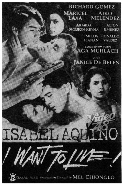 Isabel Aquino: I Want to Live 1991 official movie poster