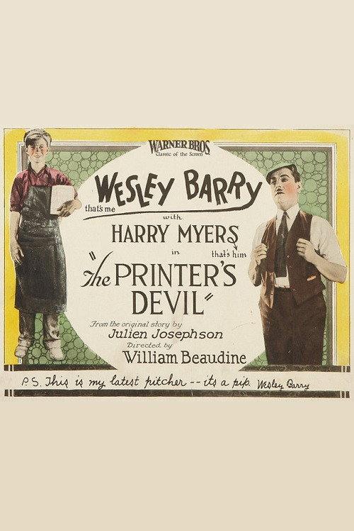The Printer's Devil 1923 official movie poster