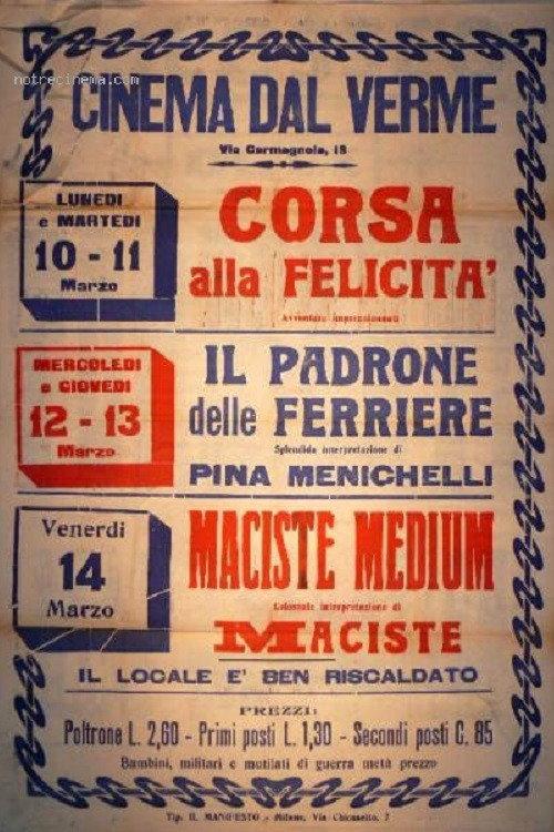 Maciste medium 1918 official movie poster