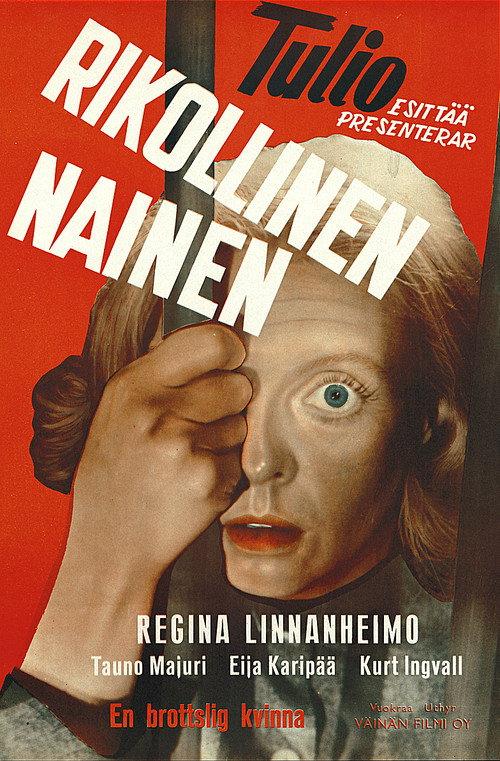 Rikollinen nainen 1952 official movie poster