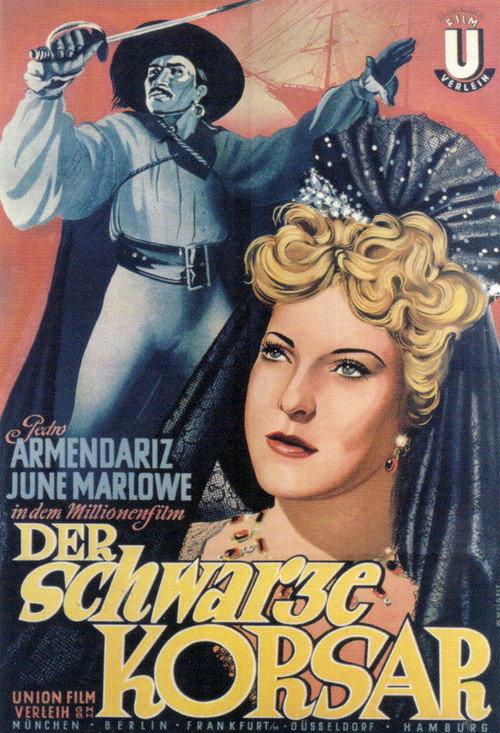 El corsario negro 1944 official movie poster