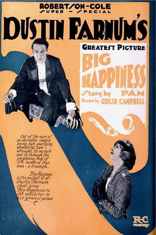 Big Happiness 1920 official movie poster