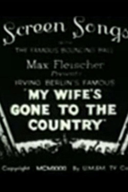 My Wife's Gone to the Country 1931 official movie poster