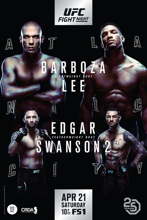 UFC Fight Night 128: Barboza vs. Lee 2018 official movie poster