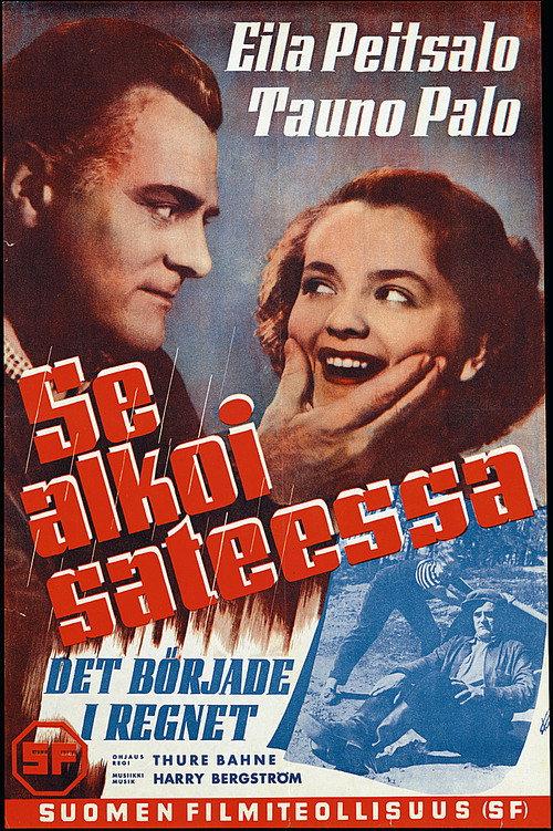 Se alkoi sateessa 1953 official movie poster