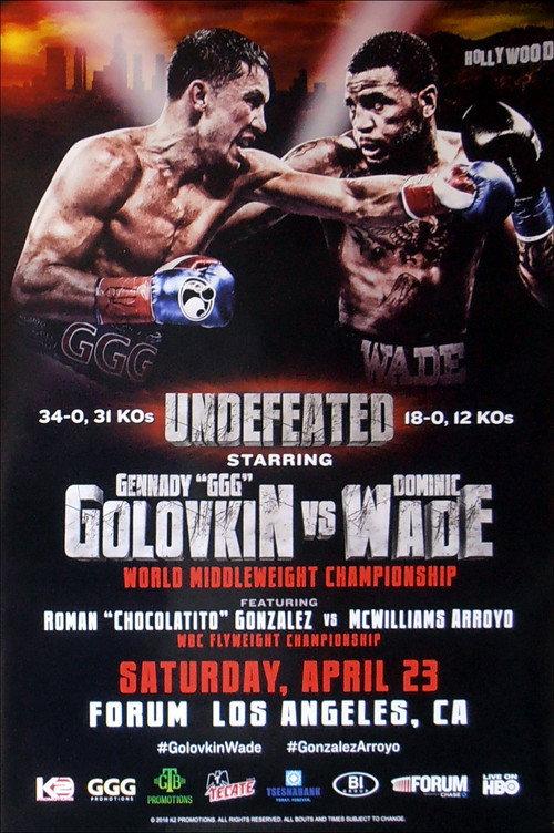 Gennady Golovkin vs. Dominic Wade 2016 official movie poster