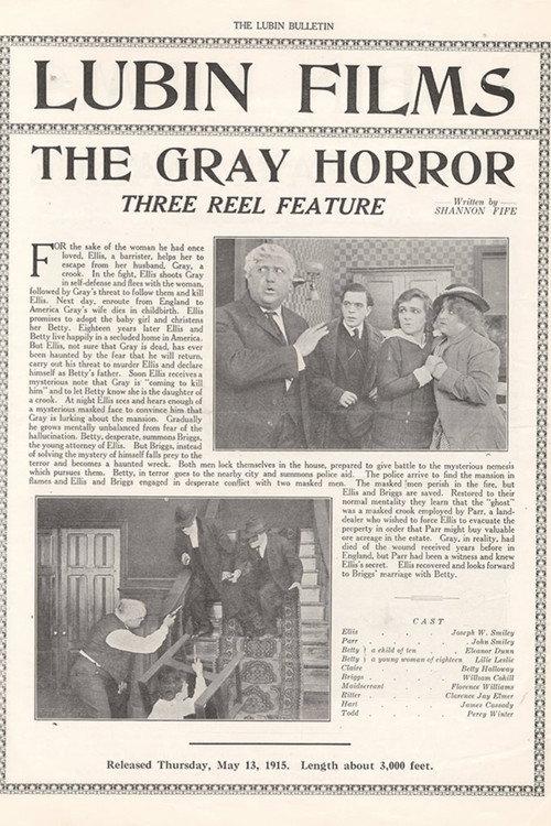 The Gray Horror 1915 official movie poster