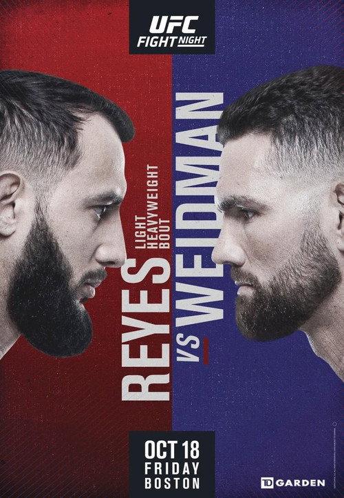 UFC on ESPN 6: Reyes vs. Weidman 2019 official movie poster