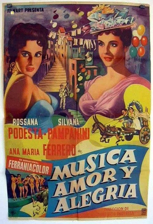 Songs from all over Italy 1955 official movie poster