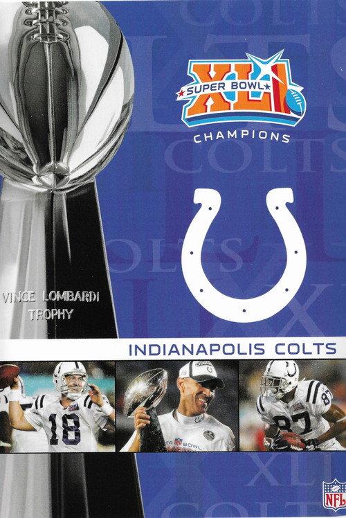 NFL Super Bowl XLI - Indianapolis Colts Championship 2007 official movie poster