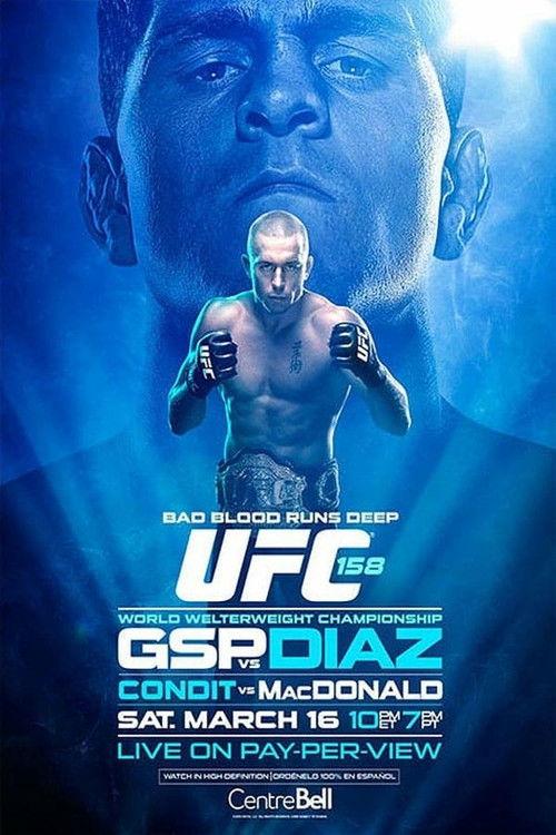 UFC 158: St-Pierre vs. Diaz 2013 official movie poster