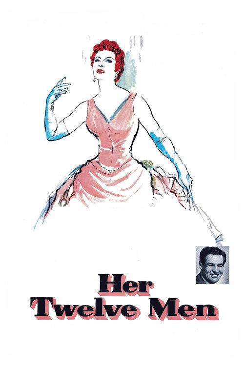 Her Twelve Men 1954 official movie poster