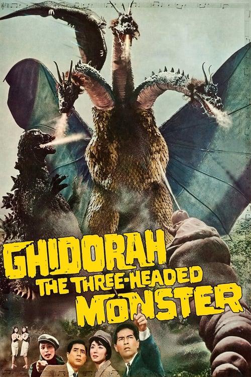 Ghidorah, the Three-Headed Monster 1964 official movie poster