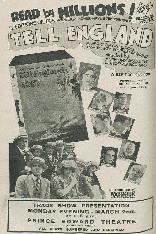 Tell England 1931 official movie poster