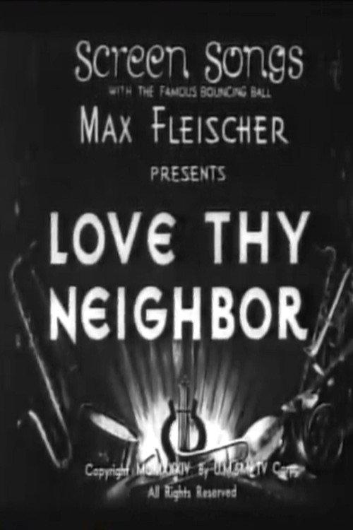 Love Thy Neighbor 1934 official movie poster