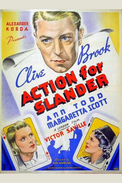 Action for Slander 1937 official movie poster